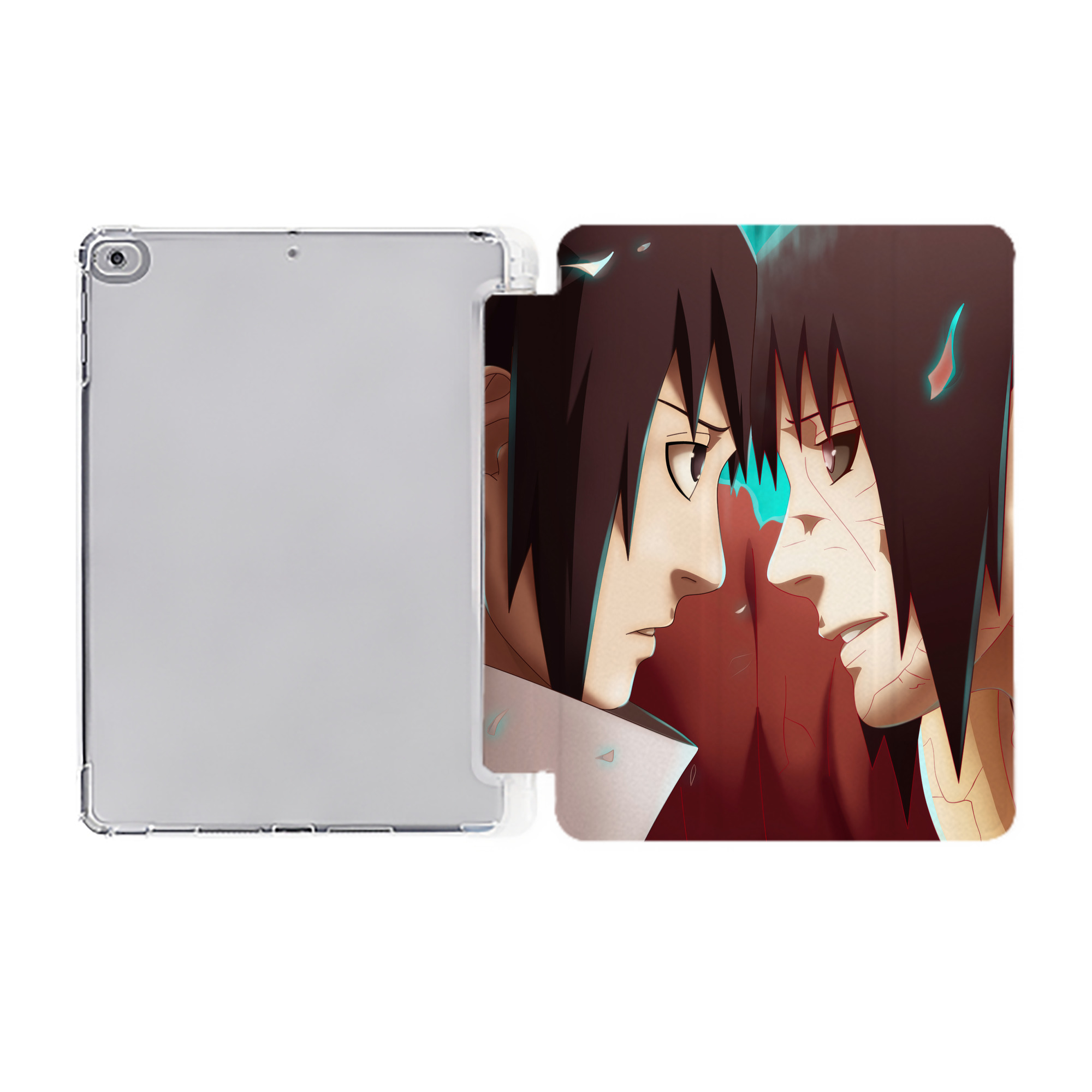 （画像用） NARUTO -ナルト- NARUTO -ナルト- 疾風伝 IPad ケース ペン収納付き 三つ折りスタンド PUレザー×シリコン 対応機種9.5/10.5/10.9インチ